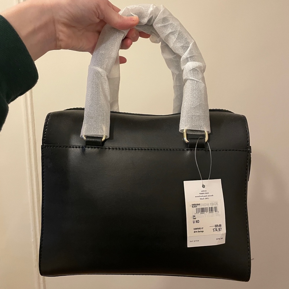 NWT Kate Spade Montford Park Smooth ASHTON ZIP TOP SATCHEL Regular WKRU3043 - Picture 5 of 7